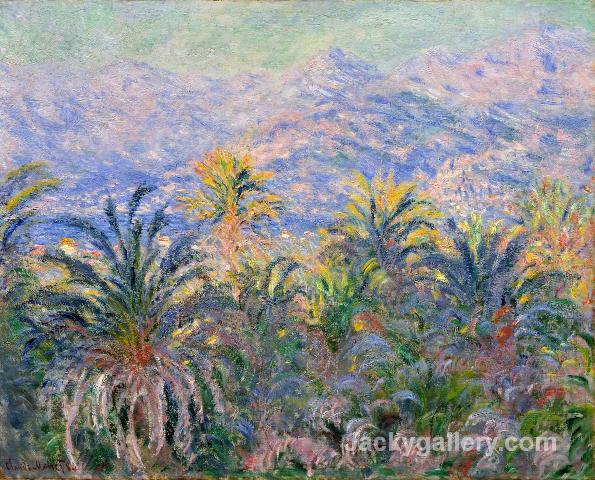 Palm Trees at Bordighera by Claude Monet paintings reproduction